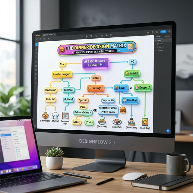 The Dinner Decision Matrix PDF Mockup